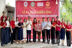 Khởi công xây dựng 7 căn nhà Chữ thập đỏ tại xã Đạo Trù