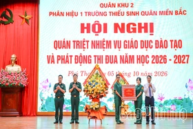 Phân hiệu 1 - Trường Thiếu sinh quân miền Bắc phấn đấu hoàn thành xuất sắc nhiệm vụ năm học 2026-2027