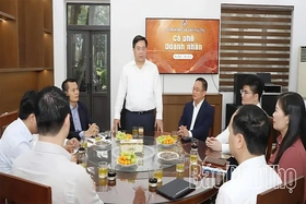 “Cà phê doanh nhân”: Mở không gian đối thoại, tháo gỡ điểm nghẽn