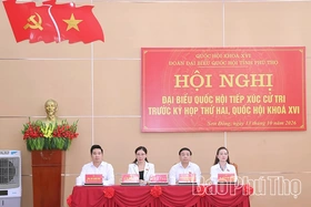 Đoàn đại biểu Quốc hội tỉnh tiếp xúc cử tri tại xã Sơn Đông