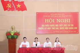 Đoàn đại biểu Quốc hội tỉnh tiếp xúc cử tri tại xã Sơn Đông