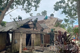 Xã Dũng Tiến ổn định dân cư vùng thiên tai