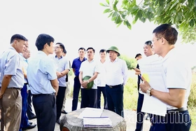 Đôn đốc tiến độ các dự án thủy lợi, đê điều, phòng, chống thiên tai khu vực Vĩnh Phúc