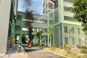 Hơn 100 người tham gia thực tập chữa cháy, cứu nạn, cứu hộ tại Trung tâm Y tế khu vực Bình Xuyên