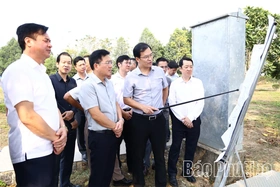 Phó Chủ tịch UBND tỉnh Vũ Việt Văn kiểm tra tiến độ Dự án các đô thị xanh