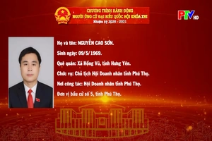 Chương trình hành động ứng cử Đại biểu Quốc hội khóa XVI của đồng chí Nguyễn Cao Sơn