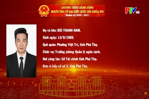 Chương trình hành động ứng cử Đại biểu Quốc hội khóa XVI của đồng chí Bùi Thanh Nam