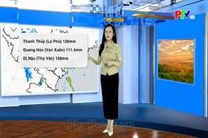 Dự báo thời tiết tỉnh Phú Thọ ngày 9/5/2026