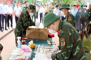 Triển khai lấy mẫu hài cốt liệt sỹ tại các nghĩa trang liệt sỹ xã Hoàng An