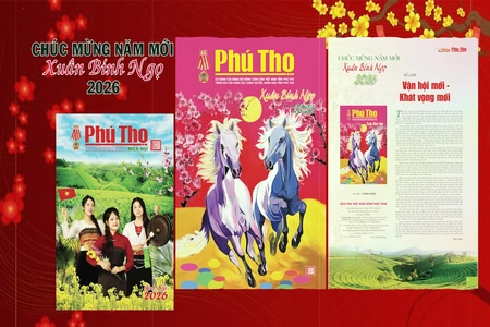 Mời độc giả đón đọc Báo Phú Thọ Xuân Bính Ngọ 2026, Báo Miền núi Tết 2026