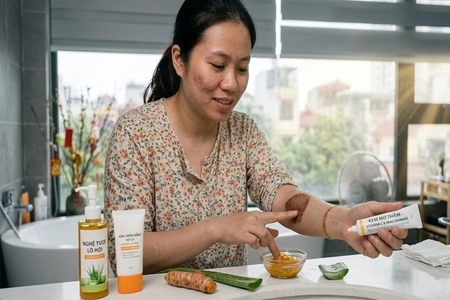 Phục hồi làn da và xóa vết thâm nhanh sau điều trị nấm da