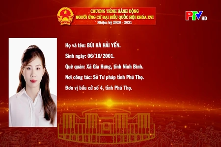 Chương trình hành động ứng cử Đại biểu Quốc hội khóa XVI của đồng chí Bùi Hà Hải Yến