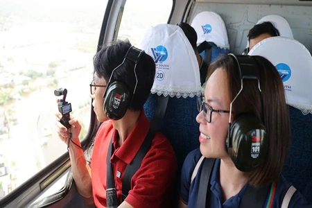 Triển khai tour ngắm Thành phố Hồ Chí Minh bằng trực thăng