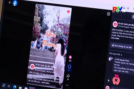 Lan tỏa vẻ đẹp Đền Hùng trên không gian số