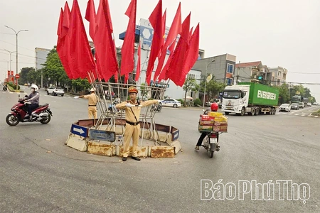 Chủ động bảo đảm trật tự, an toàn giao thông dịp Giỗ Tổ Hùng Vương 2026