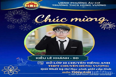 Trường THCS Hùng Vương có 41 học sinh trúng tuyển vào các lớp chuyên