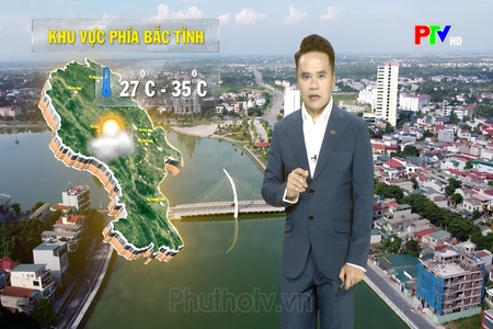 Dự báo thời tiết tỉnh Phú Thọ ngày 22/7/2026