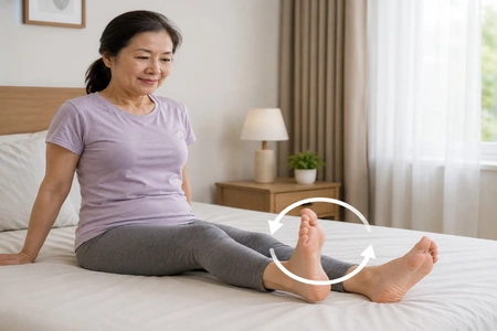 5 bài tập trên giường giúp giảm cứng khớp buổi sáng