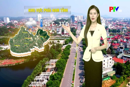 Dự báo thời tiết tỉnh Phú Thọ ngày 31/7/2026