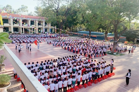 Cơ cấu, số lượng, chế độ đối với hiệu trưởng, hiệu phó khi sắp xếp cơ sở giáo dục