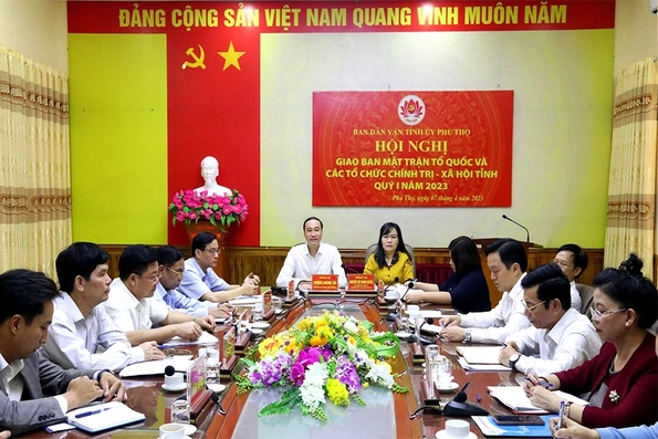 Giao ban MTTQ và các tổ chức Chính trị - xã hội tỉnh quý I/2023