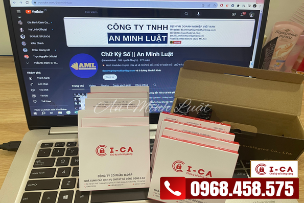 Chữ ký số I-CA tại Công ty An Minh Luật