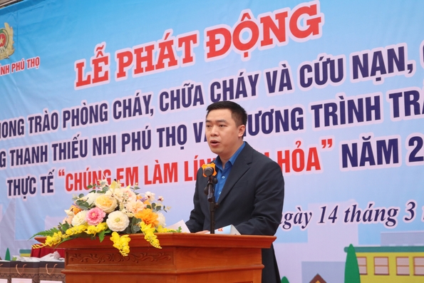 Phát động phong trào phòng cháy, chữa cháy và cứu nạn, cứu hộ trong thanh thiếu nhi