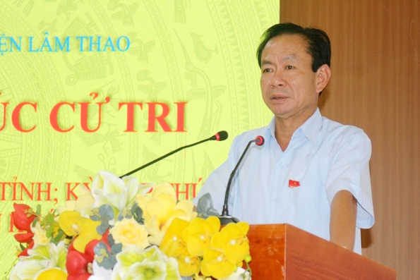 Đại biểu HĐND tỉnh tiếp xúc cử tri tại huyện Lâm Thao, Thanh Sơn