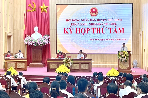 Kỳ họp thứ Tám, HĐND huyện Phù Ninh khóa XXIII, nhiệm kỳ 2021 - 2026