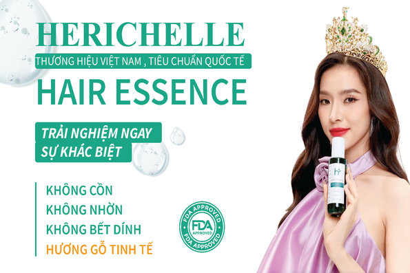 Tinh chất dưỡng tóc Herichelle - Chân ái cho mái tóc dày đẹp của top 5 hoa hậu Miss Grand.