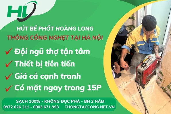 Top 1 công ty thông tắc cống tại Hà Nội uy tín, chuyên nghiệp