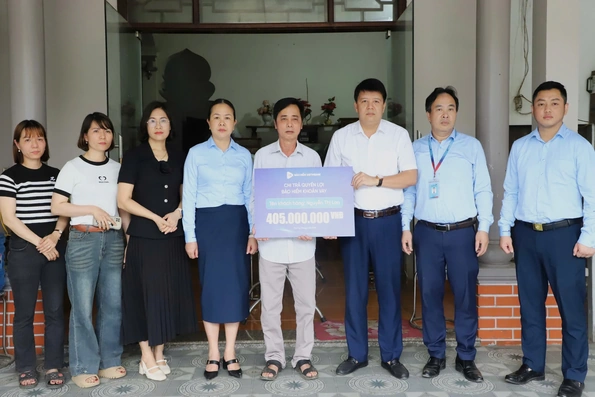 Bảo hiểm VietinBank - VBI chi trả 405 triệu đồng quyền lợi bảo hiểm cho khách hàng tại Đoan Hùng
