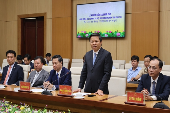 Đoàn công tác Hội nghị thượng đỉnh CEO Hàn Quốc thăm và làm việc với tỉnh