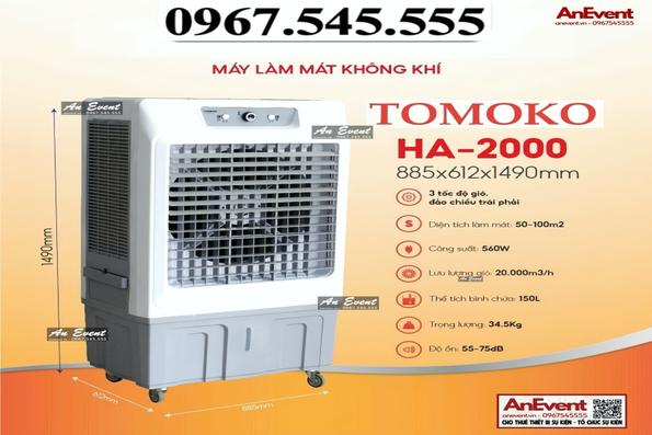 Giải pháp làm mát hiệu quả cho sự kiện ngoài trời: Dịch vụ cho thuê quạt hơi nước, quạt công nghiệp lên ngôi