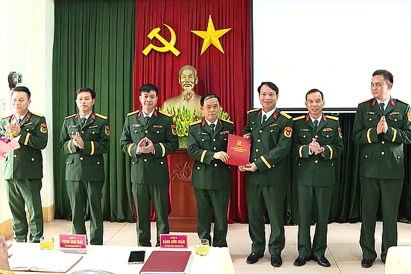 Đảng bộ Quân sự tỉnh: Công bố quyết định thành lập 10 Đảng bộ cơ sở 