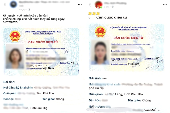 Cảnh báo trào lưu khoe căn cước công dân trên VNeID