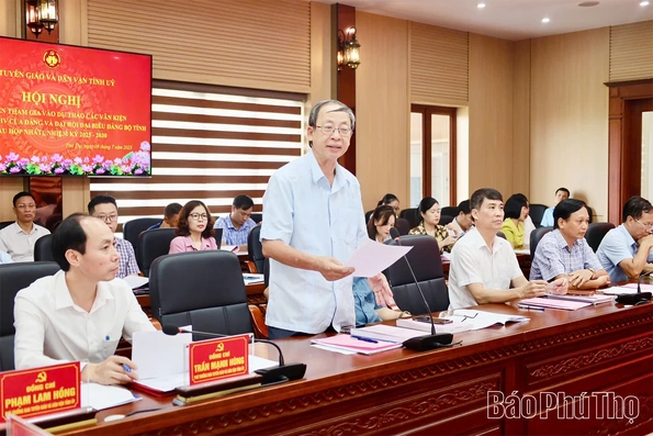 Hoàn thiện Báo cáo chính trị trình Đại hội đại biểu Đảng bộ tỉnh lần thứ I, nhiệm kỳ 2025-2030