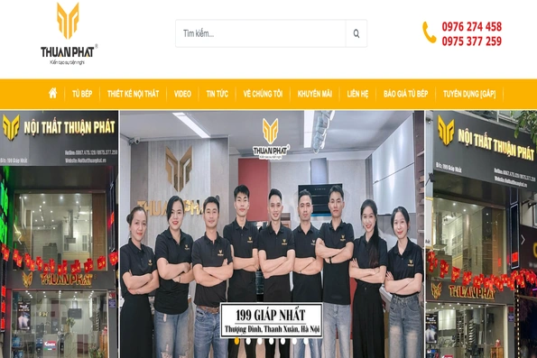 Top 5 mẫu tủ bếp inox cánh kính dẫn đầu xu hướng 2025 tại Nội Thất Thuận Phát