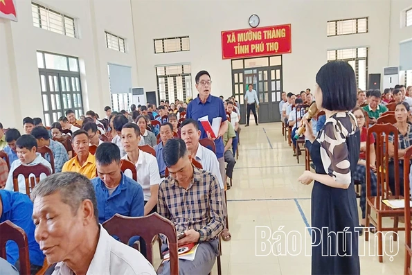 Tập huấn nâng cao nhận thức về trợ giúp pháp lý cho 250 người xã Mường Thàng