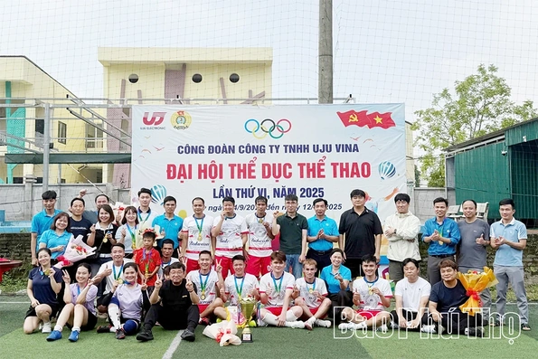 Công đoàn Công ty TNHH Uju Vina tổ chức Đại hội thể dục thể thao lần VI