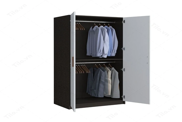 5 Mẫu tủ quần áo 2 cánh được ưa chuộng nhất hiện nay