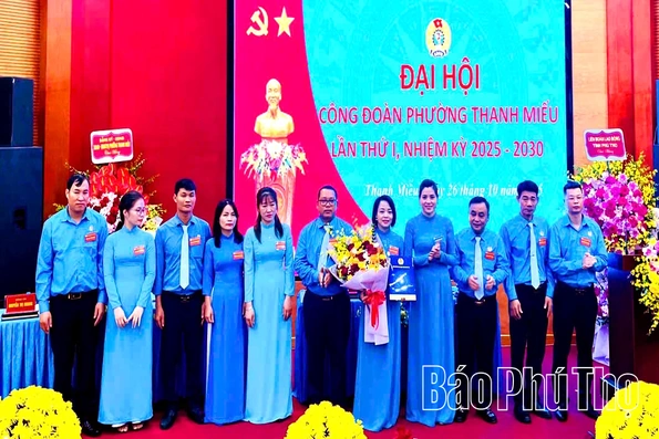 Công đoàn phường Thanh Miếu tổ chức Đại hội lần thứ I, nhiệm kỳ 2025 – 2030