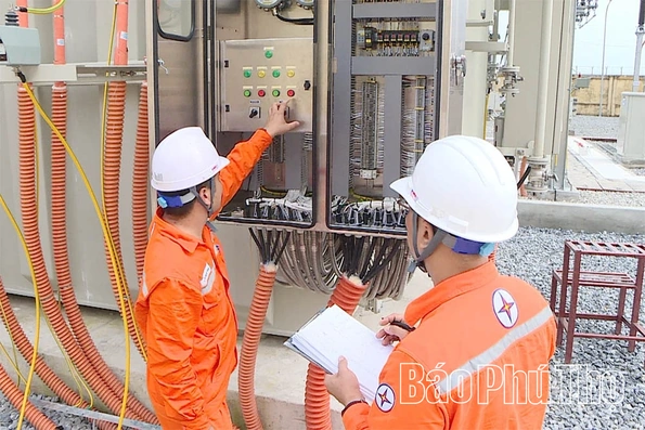 Nghiệm thu, đóng điện công trình lắp đặt Máy biến áp T2 Trạm biến áp 110kV Tam Nông