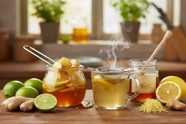 Mật ong chanh gừng, thức uống giá trị trong thời tiết giao mùa