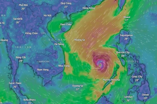 Công điện khẩn ứng phó bão Kalmaegi giật cấp 17 sắp vào Biển Đông