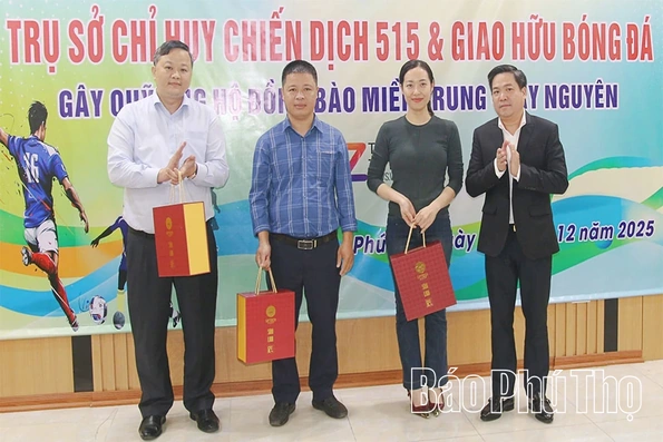 Tổng kết Trụ sở chỉ huy Chiến dịch 515 và gây quỹ ủng hộ đồng bào miền Trung - Tây Nguyên