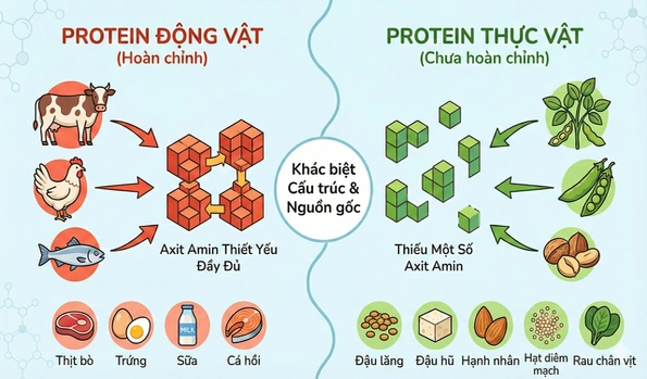 Protein động vật và protein thực vật - loại nào tốt hơn?