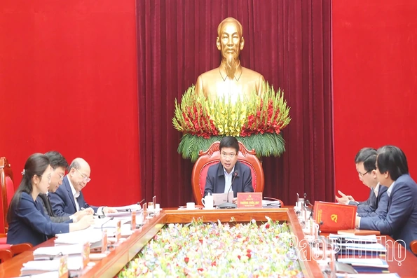 Thường trực Tỉnh ủy cho ý kiến nhiều nội dung quan trọng