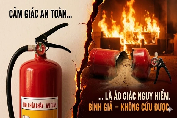 Bình chữa cháy giả: Khi cảm giác an toàn trở thành ảo giác nguy hiểm