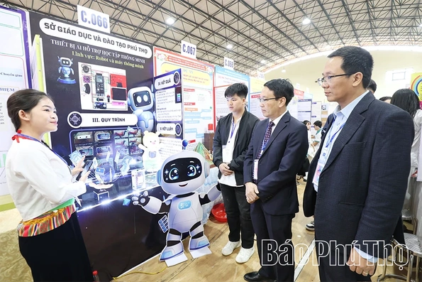 243 dự án tham gia Cuộc thi Nghiên cứu khoa học kỹ thuật học sinh trung học tỉnh Phú Thọ